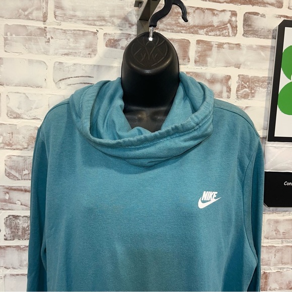 Nike Blue cowlneck Sweatshirt Cowl Neck XL - Picture 5 of 7